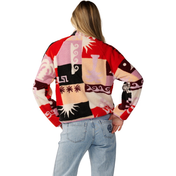 2026 Rip Curl Womens Party Pack Zip Through Polar Fleece 0EGWFL - Multi
